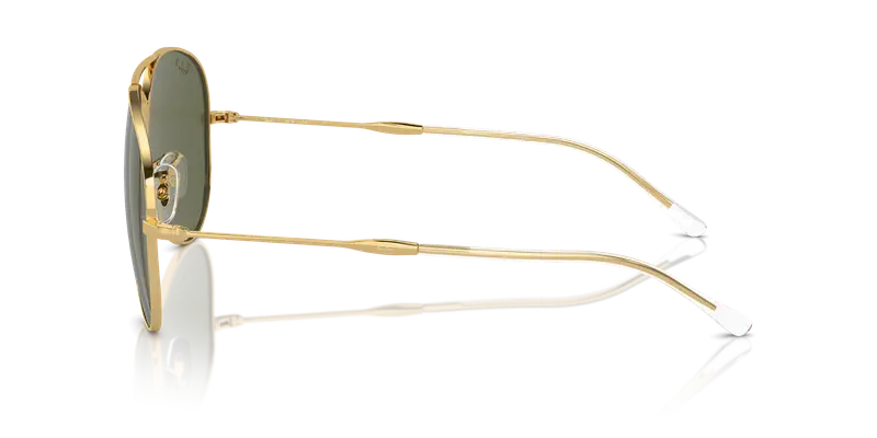 Ray - Ban Unisex RB3825 OLD AVIATOR 001/58 Occhiali da sole Metallo Oro Verde Pilot Polarizzata miniatura 3