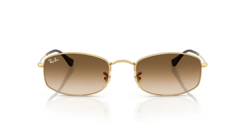 Unisex RB3832 001/51 Occhiali da sole Metallo Oro Marrone Geometrica Normale Sfumato miniatura 3