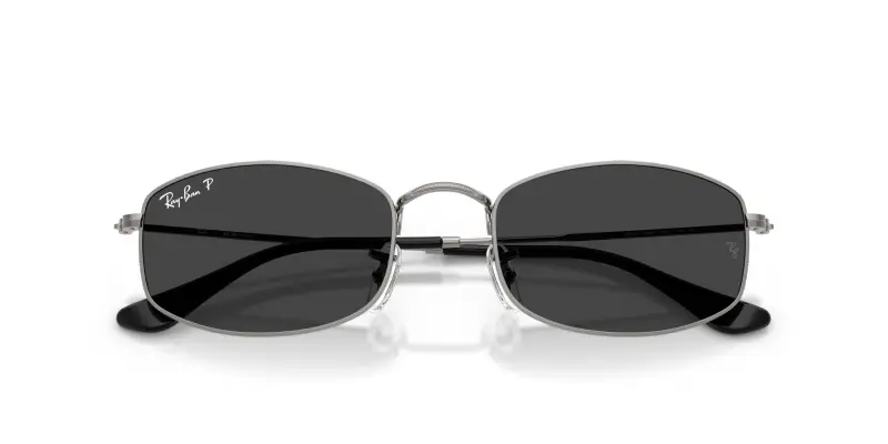 Unisex RB3832 004/48 Occhiali da sole Metallo Grigio Grigio Geometrica Polarizzata miniatura 2