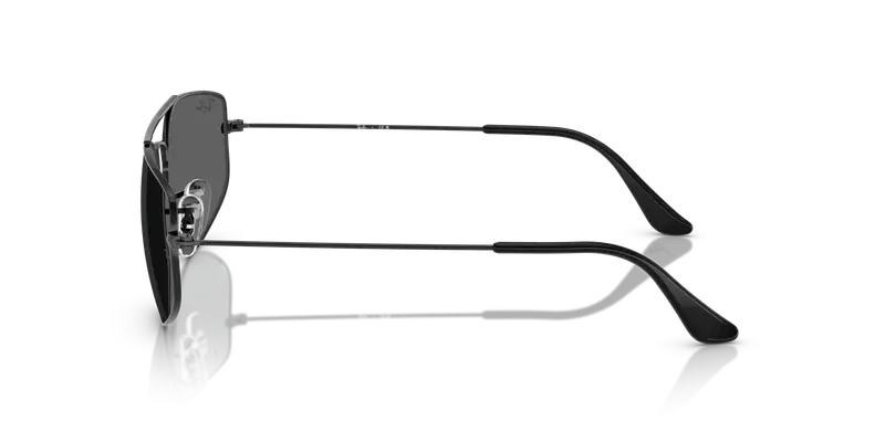 Ray - Ban Unisex RB3845 EXPLORER 5 002/B1 Occhiali da sole Metallo Nero Grigio Geometrica Normale miniatura 3