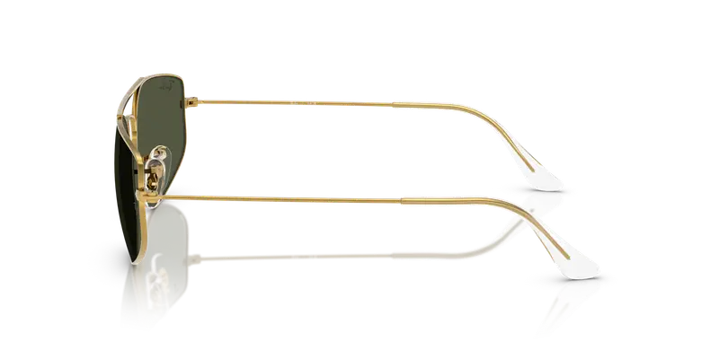 Ray - Ban Unisex RB3845 EXPLORER 5 919631 Occhiali da sole Metallo Oro Verde G15 Geometrica Normale miniatura 3