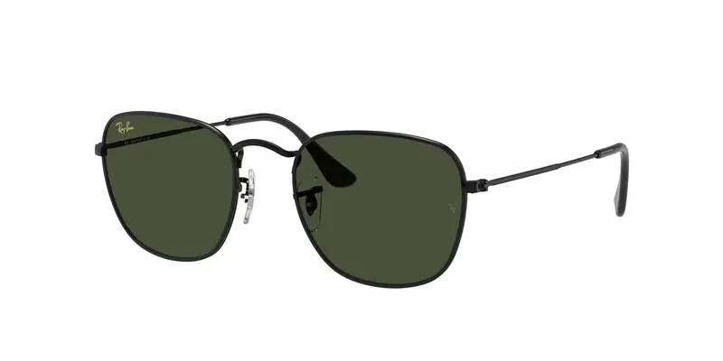 Ray - Ban Unisex RB3857 FRANK 919931 Occhiali da sole Metallo Nero Verde Squadrata Normale