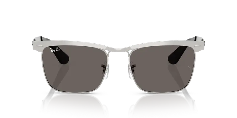 Ray - Ban Unisex RB3875 WAYFARER DELUXE 019/B1 Occhiali da sole Metallo Argento Grigio Squadrata Normale miniatura 2