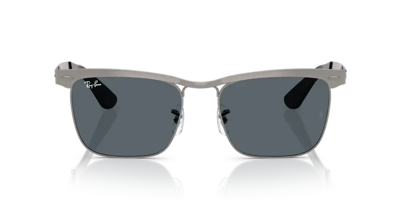 Ray - Ban Unisex RB3875 WAYFARER DELUXE 029/R5 Occhiali da sole Metallo Canna di fucile Blu Squadrata Normale miniatura 2