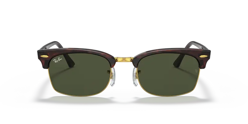 Ray - Ban Unisex RB3916 CLUBMASTER SQUARE 130431 Occhiali da sole Acetato Tartaruga G15 Squadrata Normale miniatura 2