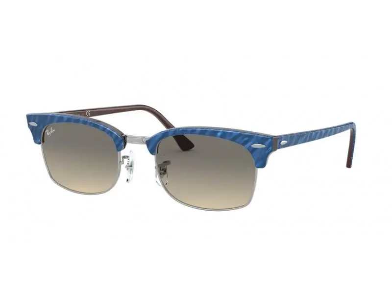 Ray - Ban Unisex RB3916 CLUBMASTER SQUARE 131032 Occhiali da sole Plastica Blu Grigio Squadrata Normale Sfumato