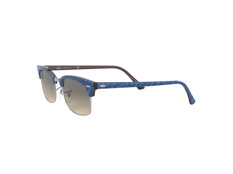 Ray - Ban Unisex RB3916 CLUBMASTER SQUARE 131032 Occhiali da sole Plastica Blu Grigio Squadrata Normale Sfumato miniatura 2