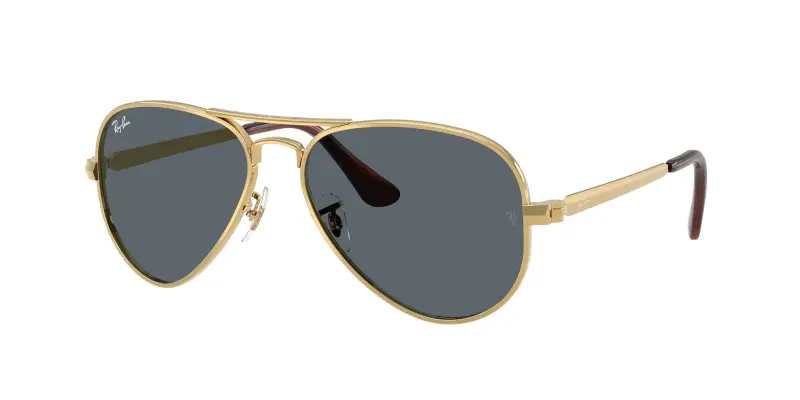 Unisex RB3925 AVIATOR MAX 001/R5 Occhiali da sole Metallo Oro Blu Pilot Normale