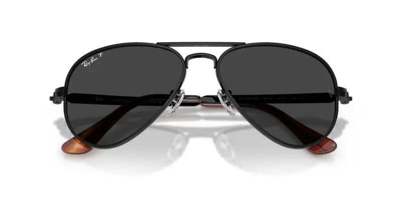 Unisex RB3925 AVIATOR MAX 002/48 Occhiali da sole Metallo Nero Grigio Pilot Polarizzata miniatura 2
