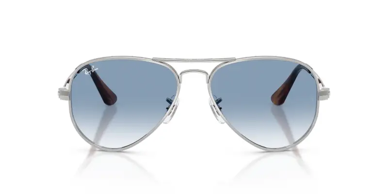 Unisex RB3925 AVIATOR MAX 003/3F Occhiali da sole Metallo Argento Blu Pilot Normale Sfumato miniatura 3