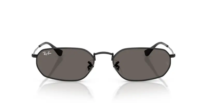 Unisex RB3947 002/B1 Occhiali da sole Metallo Nero Grigio Geometrica Normale miniatura 3