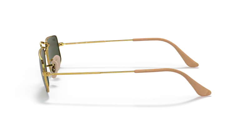 Ray - Ban Unisex RB3957 JULIE 919631 Occhiali da sole Metallo Oro Verde Squadrata Normale miniatura 3