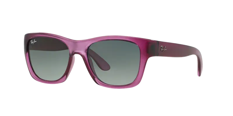 Ray - Ban Unisex RB4194 RB4194 602971 Occhiali da sole Nylon Rosa Grigio Squadrata Normale Sfumato
