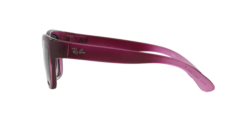 Ray - Ban Unisex RB4194 RB4194 602971 Occhiali da sole Nylon Rosa Grigio Squadrata Normale Sfumato miniatura 2