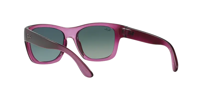 Ray - Ban Unisex RB4194 RB4194 602971 Occhiali da sole Nylon Rosa Grigio Squadrata Normale Sfumato miniatura 3
