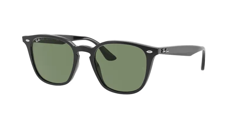 Ray - Ban Unisex RB4258F  601/71 Occhiali da sole Acetato Nero Verde Squadrata Normale