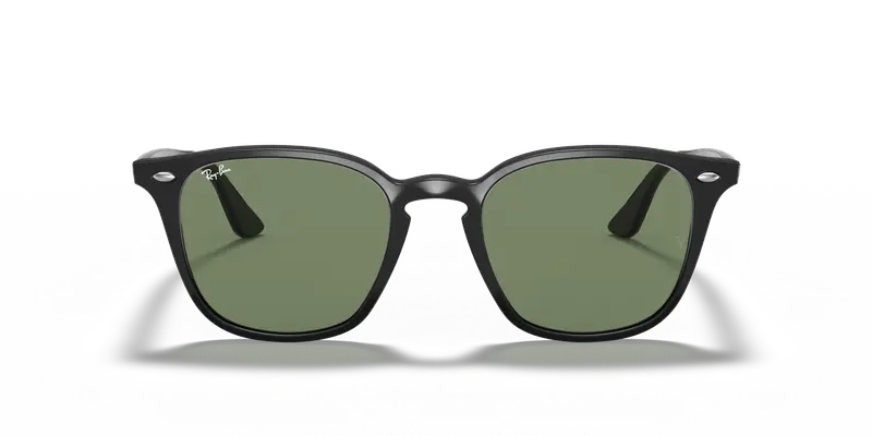 Ray - Ban Unisex RB4258F 601/71 Occhiali da sole Acetato Nero Verde Squadrata Normale miniatura 2