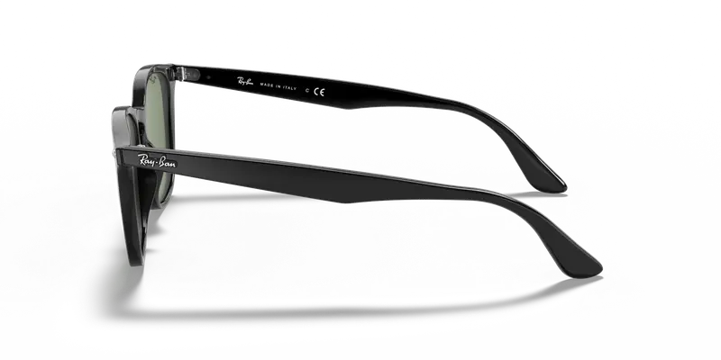 Ray - Ban Unisex RB4258F 601/71 Occhiali da sole Acetato Nero Verde Squadrata Normale miniatura 3