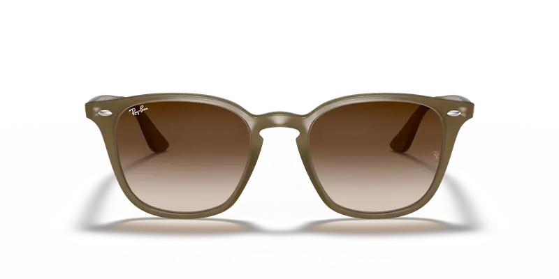 Ray - Ban Unisex RB4258F 616613 Occhiali da sole Acetato Beige Marrone Squadrata Normale Sfumato miniatura 2