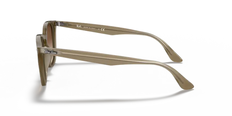 Ray - Ban Unisex RB4258F 616613 Occhiali da sole Acetato Beige Marrone Squadrata Normale Sfumato miniatura 3