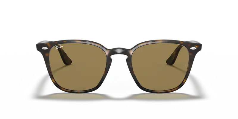 Ray - Ban Unisex RB4258F 710/73 Occhiali da sole Acetato Tartaruga Marrone Squadrata Normale miniatura 2