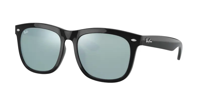 Ray - Ban Unisex RB4260D  601/30 Occhiali da sole Iniettato Nero Argento Squadrata Specchiate Specchiato