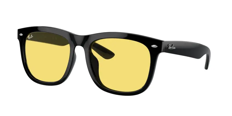 Ray - Ban Unisex RB4260D  601/85 Occhiali da sole Iniettato Nero Giallo Squadrata Normale