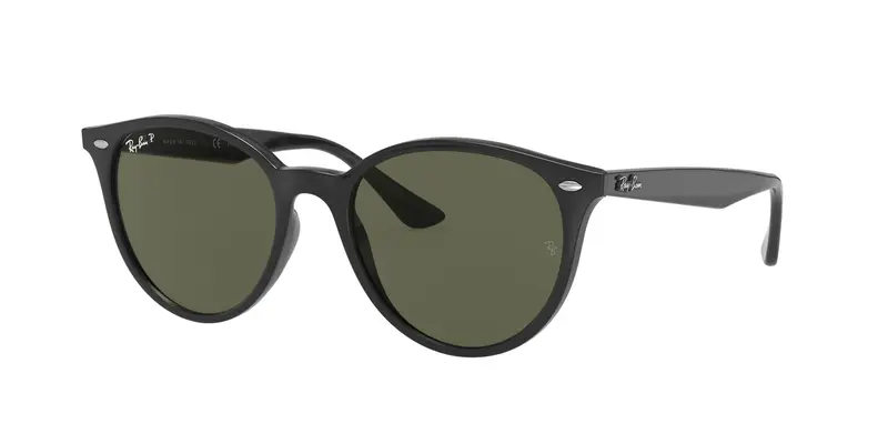 Ray - Ban Unisex RB4305 601/9A Occhiali da sole Acetato Nero G15 Pantos Polarizzata