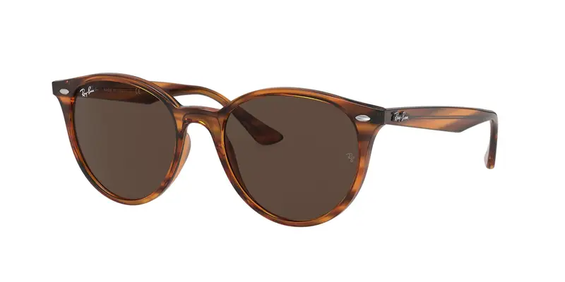 Ray - Ban Unisex RB4305 820/73 Occhiali da sole Iniettato Rosso Marrone Pantos Normale