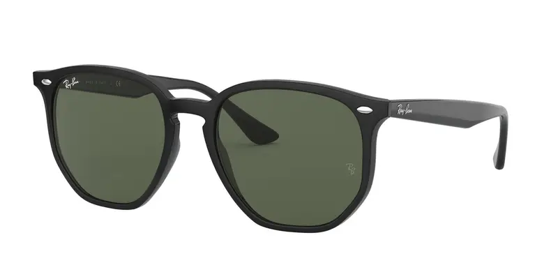 Ray - Ban Unisex RB4306 601/71 Occhiali da sole Iniettato Nero Verde Geometrica Normale