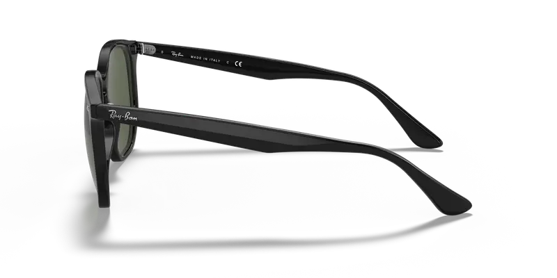 Ray - Ban Unisex RB4306 601/71 Occhiali da sole Iniettato Nero Verde Geometrica Normale miniatura 3