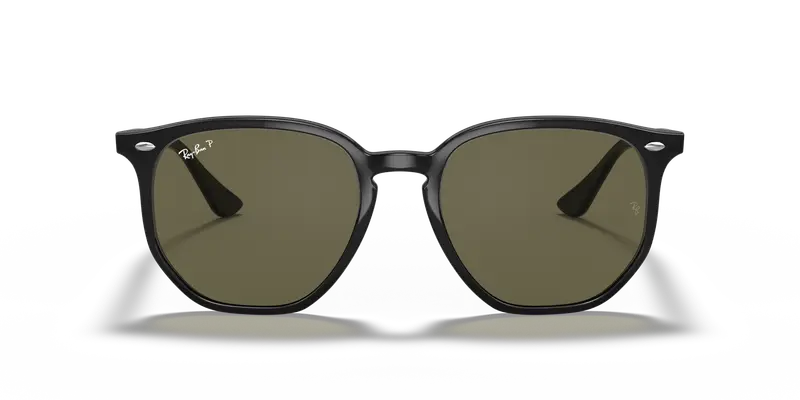 Ray - Ban Unisex RB4306 601/9A Occhiali da sole Iniettato Nero G15 Geometrica Polarizzata miniatura 2