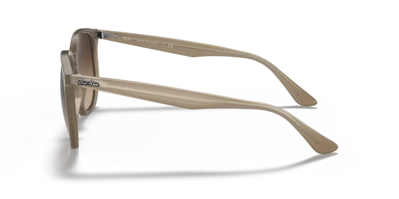 Ray - Ban Unisex RB4306 616613 Occhiali da sole Iniettato Beige Marrone Geometrica Normale miniatura 3