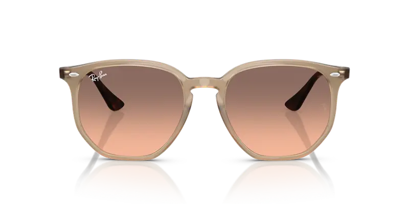 Ray - Ban Unisex RB4306 678846 Occhiali da sole Acetato Beige Rosa Geometrica Normale Sfumato miniatura 2
