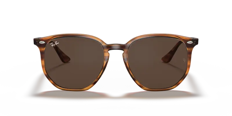 Ray - Ban Unisex RB4306 820/73 Occhiali da sole Iniettato Rosso Marrone Geometrica Normale miniatura 2