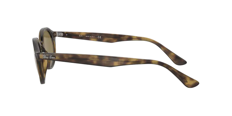 Ray - Ban Unisex RB4315 710/73 Occhiali da sole Iniettato Tartaruga Marrone Rotonda Normale miniatura 2