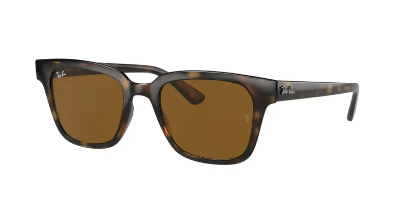 Ray - Ban Unisex RB4323  710/33 Occhiali da sole Iniettato Tartaruga Marrone Squadrata Normale