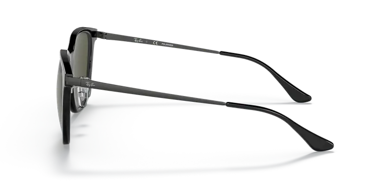 Ray - Ban Unisex RB4333D 601/9A Occhiali da sole Iniettato Nero G15 Squadrata Polarizzata Antiriflesso miniatura 3