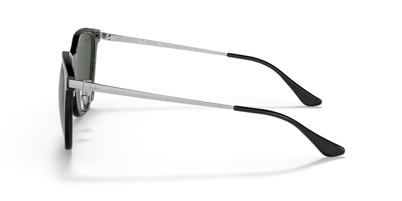 Ray - Ban Unisex RB4333D 629271 Occhiali da sole Iniettato Nero G15 Squadrata Normale miniatura 3