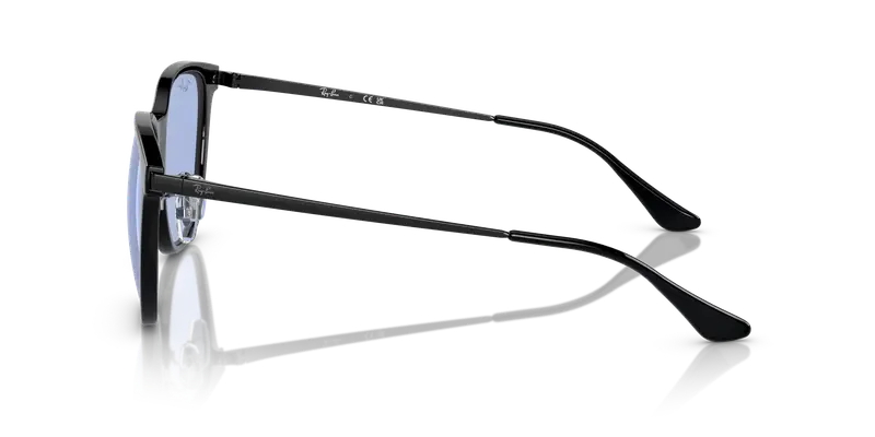 Ray - Ban Unisex RB4333D 674680 Occhiali da sole Iniettato Nero Blu Squadrata Normale miniatura 3