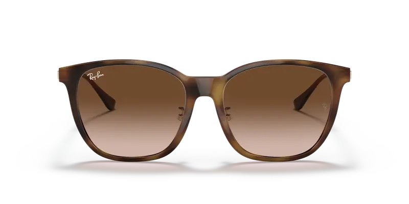 Ray - Ban Unisex RB4333D 710/13 Occhiali da sole Iniettato Tartaruga Marrone Squadrata Normale Sfumato miniatura 2