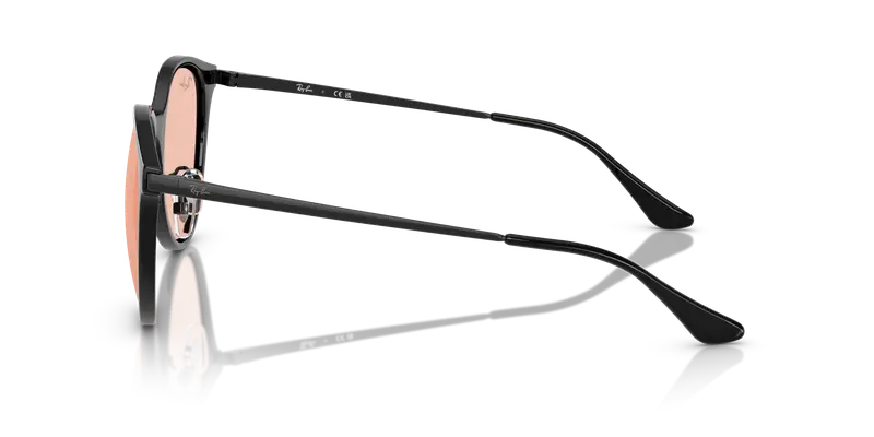 Ray - Ban Unisex RB4334D 601/5 Occhiali da sole Iniettato Nero Rosa Squadrata Normale miniatura 3