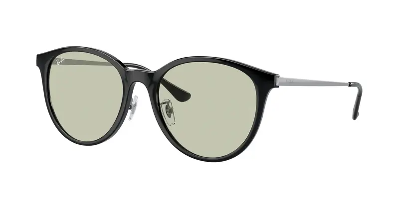 Ray - Ban Unisex RB4334D  6292/2 Occhiali da sole Iniettato Nero Verde Squadrata Normale