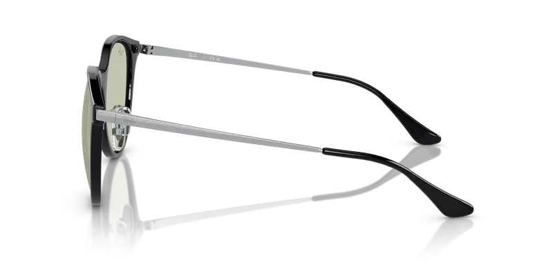 Ray - Ban Unisex RB4334D 6292/2 Occhiali da sole Iniettato Nero Verde Squadrata Normale miniatura 3