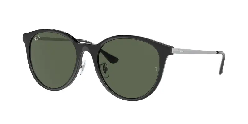 Ray - Ban Unisex RB4334D 629271 Occhiali da sole Iniettato Nero G15 Squadrata Normale