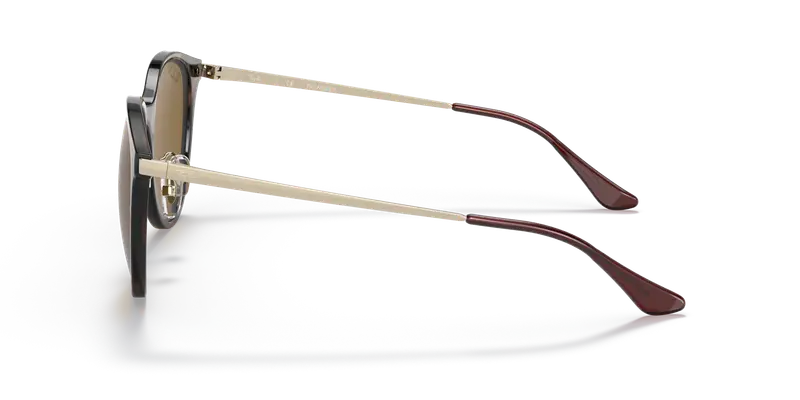 Ray - Ban Unisex RB4334D 710/83 Occhiali da sole Iniettato Tartaruga Marrone Squadrata Polarizzata miniatura 3