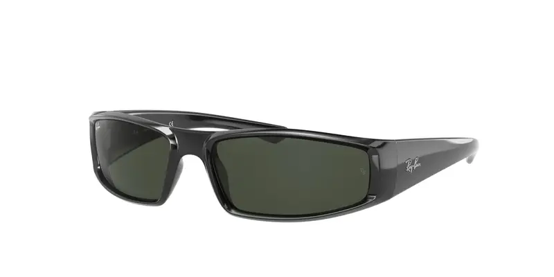 Ray - Ban Unisex RB4335 601/71 Occhiali da sole Iniettato Nero G15 Pillow Normale