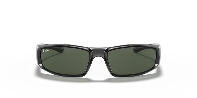 Ray - Ban Unisex RB4335 601/71 Occhiali da sole Iniettato Nero G15 Pillow Normale miniatura 2