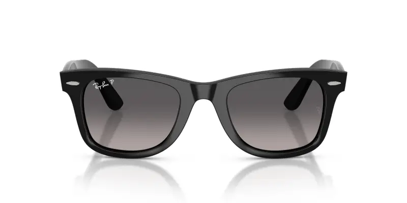 Unisex RB4340 WAYFARER EASE 601/M3 Occhiali da sole Acetato Nero Grigio Squadrata Polarizzata Sfumato miniatura 3