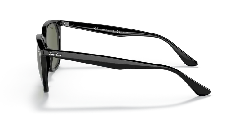 Ray - Ban Unisex RB4362 601/9A Occhiali da sole Acetato Nero G15 Squadrata Polarizzata miniatura 3